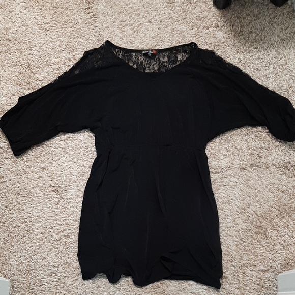 Chic Black Lace Women's Dress - Picture 2 of 7